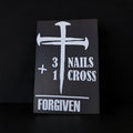 "3 Nails + 1 Cross = Forgiven" Car Decal