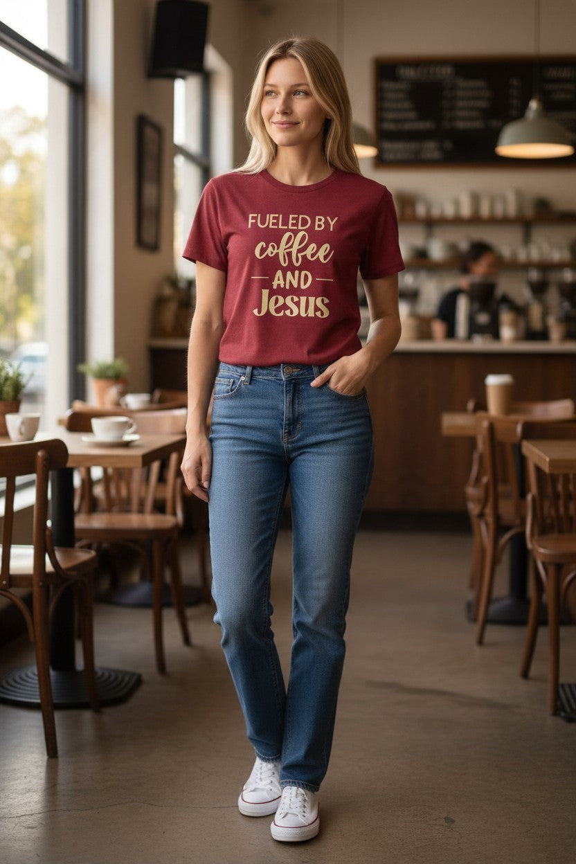 Fueled by Coffee & Jesus T-Shirt